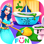 Princess Home Cleaning – House Clean Games icon