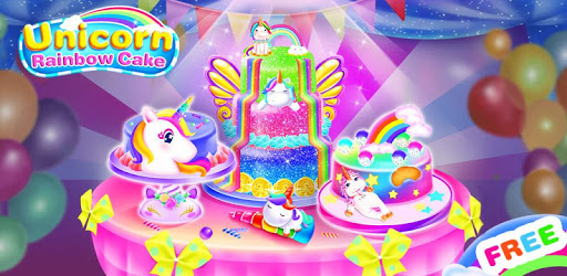 Unicorn Food-Children Rainbow Cake Bakery pc screenshot