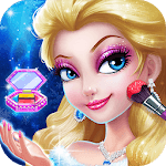 Ice Princess Make up Dress up Salon icon
