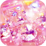 Pink Diamond Glitter Theme icon