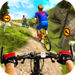 Downhill Superhero Kids Bicycle Rider: MTB Cycle icon