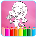 Coloring Page Mermaid Guppie icon