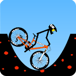 Crazy bike icon