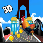 City Angry Rooster Run -Subway Animal Escape 3d icon