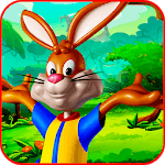 Bunny Cartoon Jumping icon