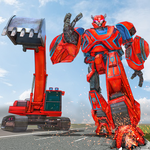 Heavy Excavator Robot Transformation Game icon