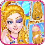 Braided hairstyles Girls Hairdo Salon Game icon