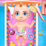 Sweet Baby Girl Cleaning Baby Care Game for pc icon