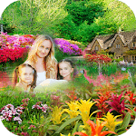 Garden photo frame : Decorate your Photos icon