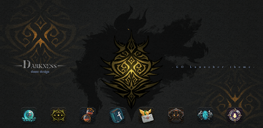 Darkness GO Launcher Theme pc screenshot Darkness GO Launcher Theme pc screenshot