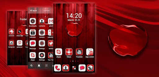 Red apple GO Launcher Theme pc screenshot Red apple GO Launcher Theme pc screenshot