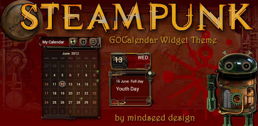 Steampunk GO Calendar Theme pc screenshot Steampunk GO Calendar Theme pc screenshot
