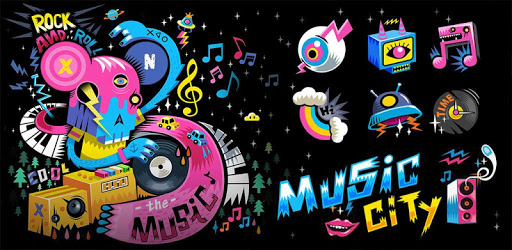 Music City GO Launcher Theme pc screenshot Music City GO Launcher Theme pc screenshot