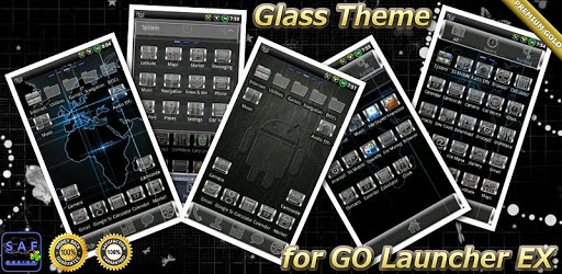 GLASS GO Launcher EX Theme pc screenshot GLASS GO Launcher EX Theme pc screenshot