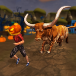 Wild Bull City Attack: Bull Simulator Games icon