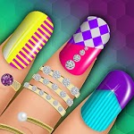 Girly Nail Salon: Mani Pedi & Nail Art Designs icon