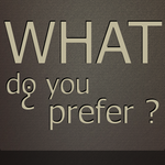 What do you prefer? icon
