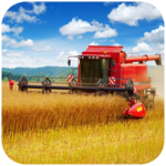 Farmland Large Farm Wheat Harvester Puzzle icon