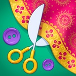 Fashion Dress up games for girls. Sewing clothes icon