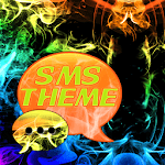 Rainbow Smoke Theme GO SMS icon
