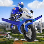 Futuristic Flying Moto Racing icon