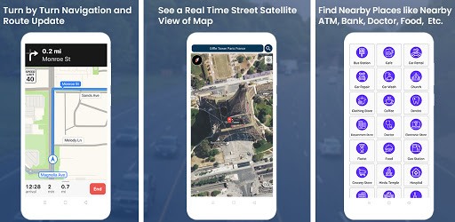 Live GPS Maps, Voice Navigation & Free Street View pc screenshot