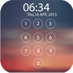 Lock screen password icon