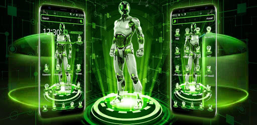 Green Robot Technology Theme pc screenshot Green Robot Technology Theme pc screenshot