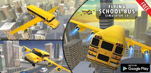 Flying School Bus Simulator 3D pc screenshot Flying School Bus Simulator 3D pc screenshot