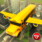 Flying School Bus Simulator 3D icon