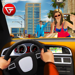 City Taxi Driving Cab 2018: Crazy Car Rush Games icon