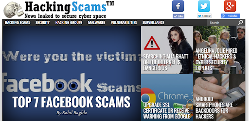 Hacking Scams (Hackers News) pc screenshot