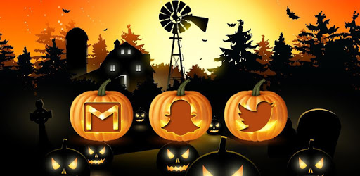 Orange Pumpkin Halloween Theme pc screenshot Orange Pumpkin Halloween Theme pc screenshot