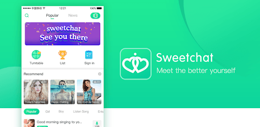 SweetChat - Group Voice Chat Rooms pc screenshot