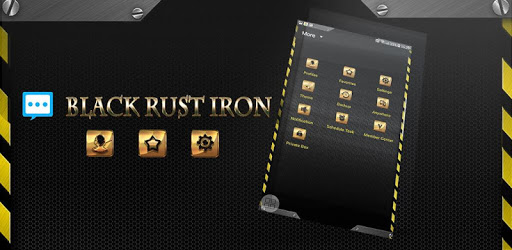 Black rust iron skin for Handcent Next SMS pc screenshot Black rust iron skin for Handcent Next SMS pc screenshot