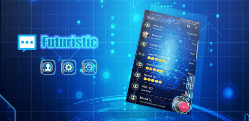 Futuristic skin for Handcent Next SMS pc screenshot Futuristic skin for Handcent Next SMS pc screenshot