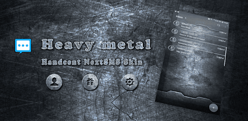 Heavy metal skin for Next SMS pc screenshot