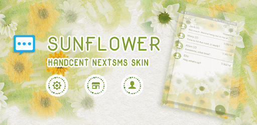 Sunflower skin for Next SMS pc screenshot Sunflower skin for Next SMS pc screenshot