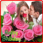 Birthday photo frame -birthday greeting cards icon