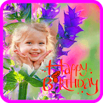 Happy Birthday Flower Frame icon