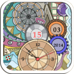 GlassClock Live Wallpaper FREE icon