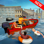 Flood Rescue Speed Boat Simulator : Lifeguard Help icon