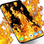 Fire flames live wallpaper icon