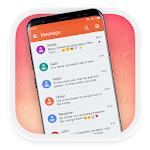 Pie red color Theme icon