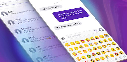 Phone X Purple - message theme pc screenshot Phone X Purple - message theme pc screenshot
