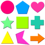 30 Basic shapes names for kids icon