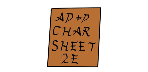 AD&D 2e Character Sheet pc screenshot