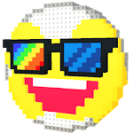 Pixel Art 3D: Coloring by Numbers with VOXEL for pc icon