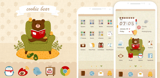Time with Brown - Hola Theme pc screenshot Time with Brown - Hola Theme pc screenshot