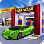 Modern Car Wash Service Center: Gas Station icon